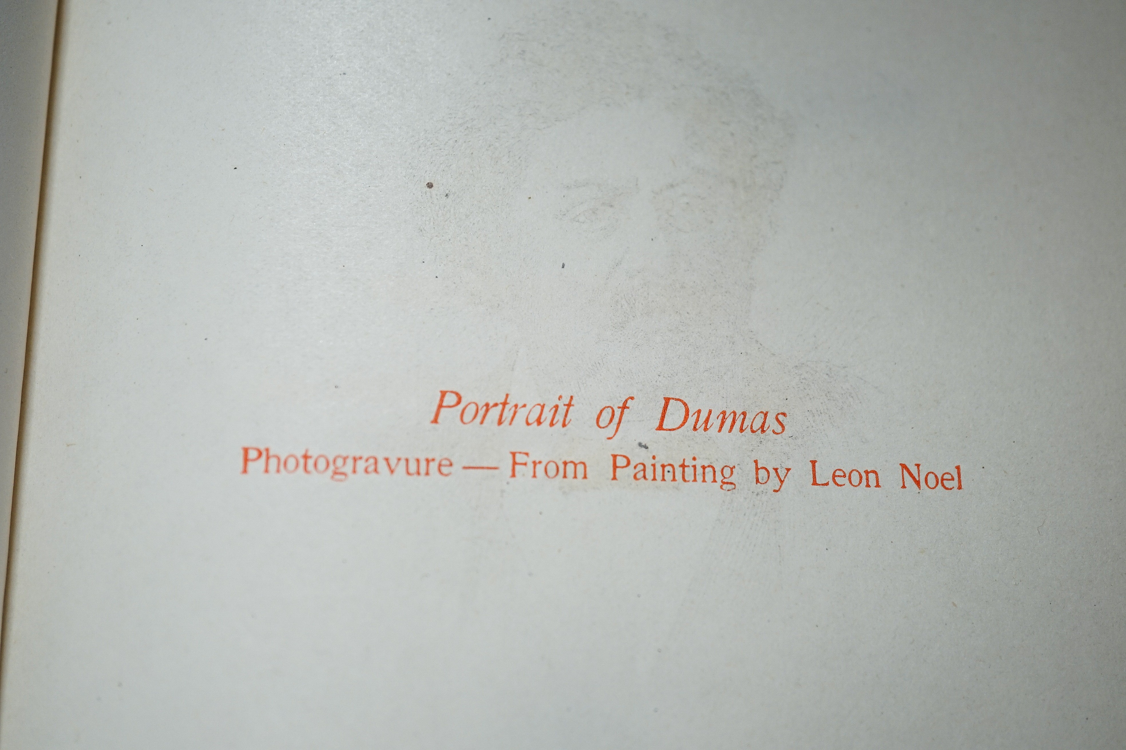 Dumas, Alexandre - Works, John Wanamaker of Paris, c.1900, half calf, 15 vols